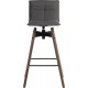 Spin Luxury Wooden Upholstered Barstool